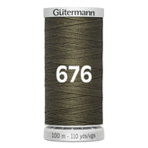 Gutermann super sterk naaigaren | 100m | 676 legergroen naaigaren GM - 100 - SS - M782 - 676 - LEGERGROEN
